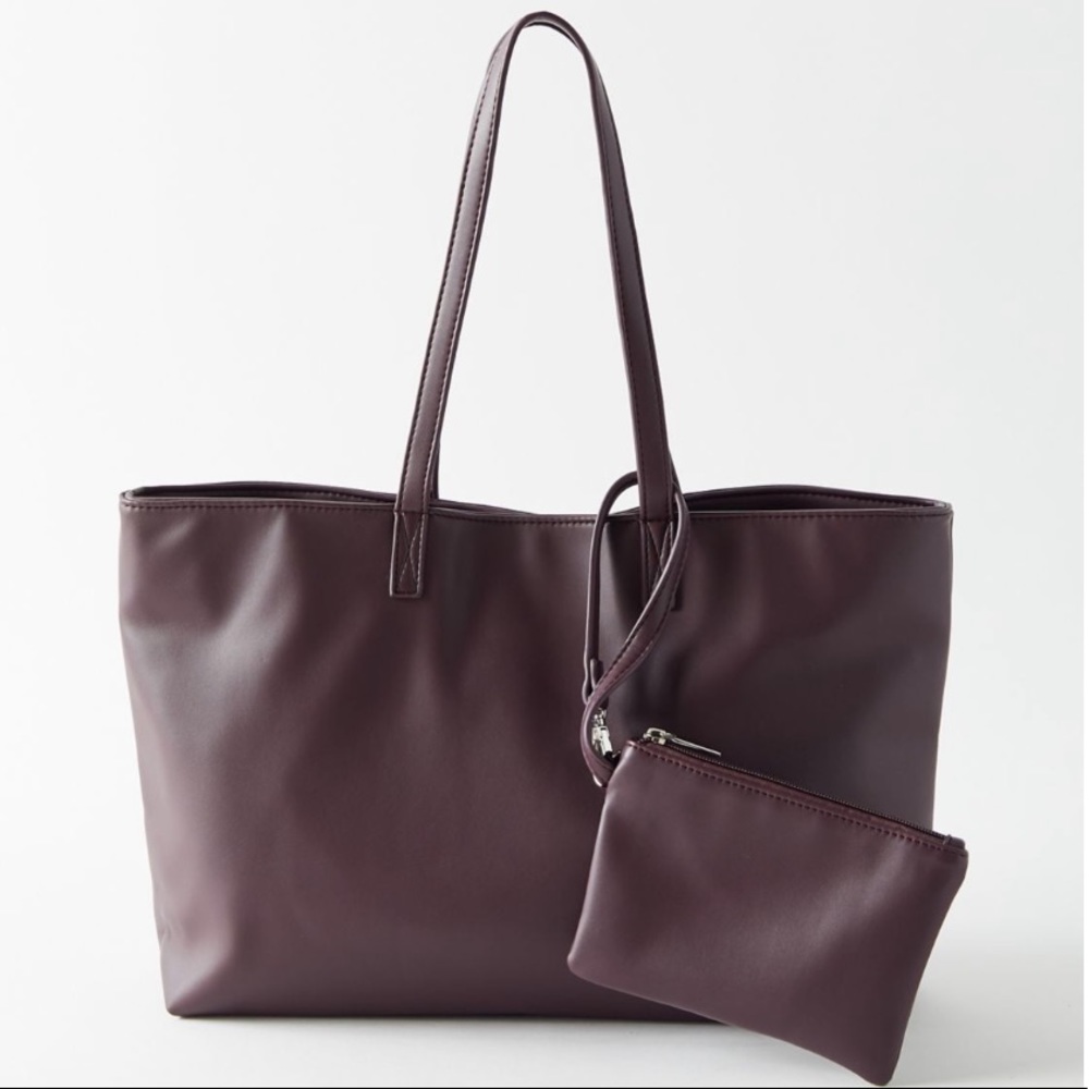 Urban Outfitters Maroon Anna Basic Tote Bag